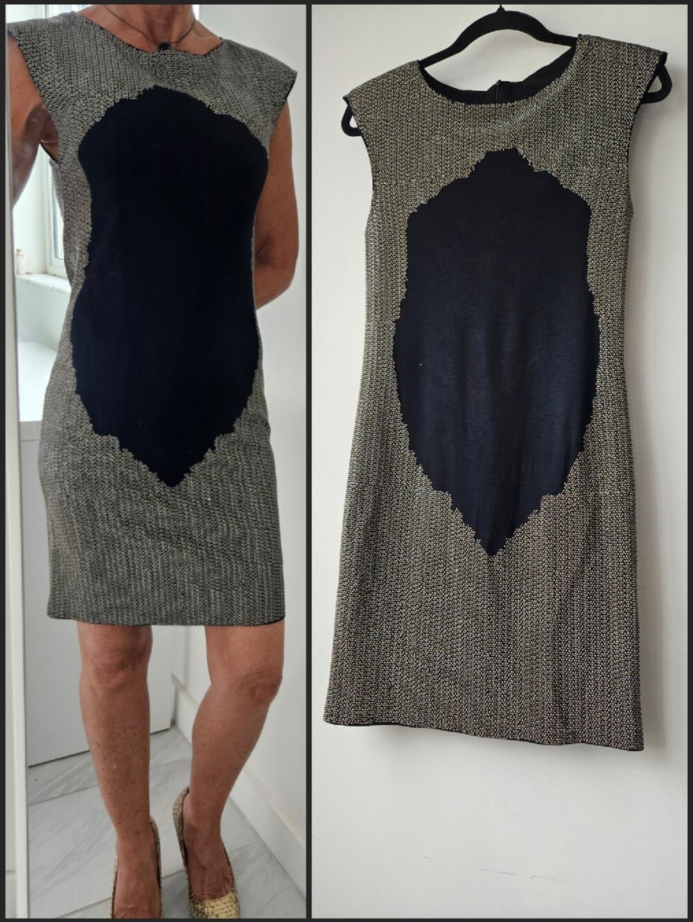 MOB Brazilian Designer Epic Hand Stud Cap Sleeve Mini Dress